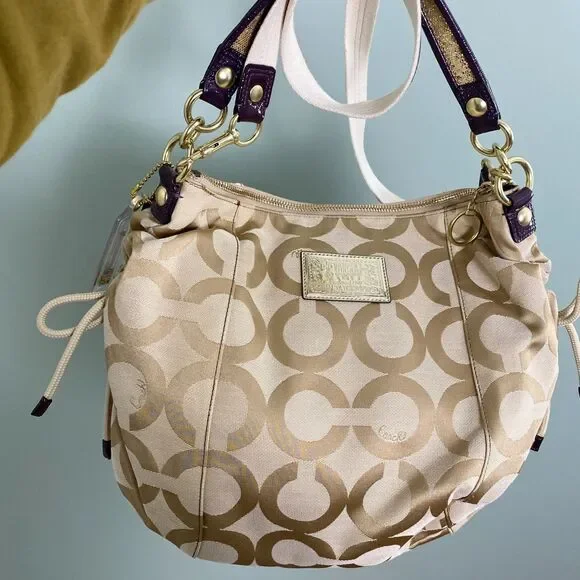 Coach Poppy Jazzy Bag Purse Signature C Canvas Graffiti Shoulder Crossbody 15311 - Picture 3 of 16